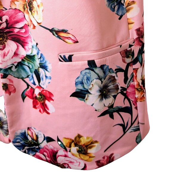 ANOTHER STORY cardigan vest Sz XL FLORAL OFFICE CASUAL BOHO CHIC COQUETTE WOW - Picture 3 of 12